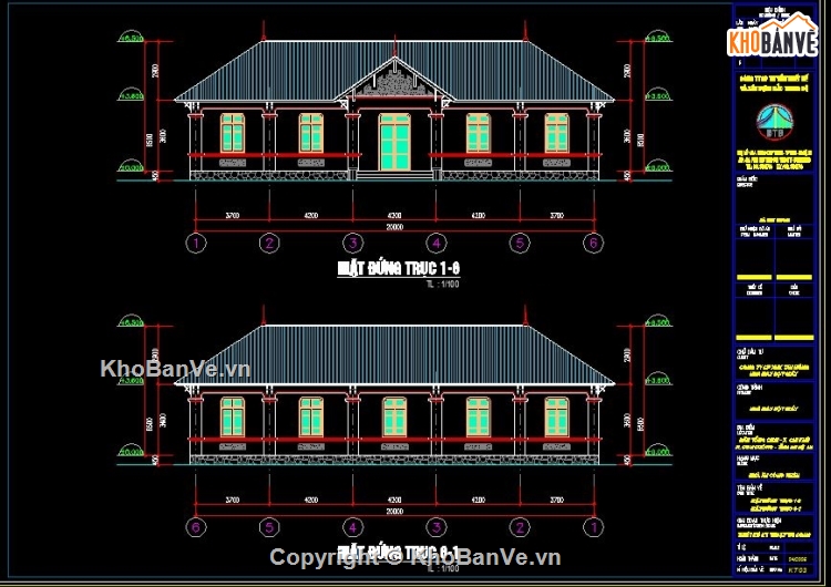 nhà ăn công nhân,nhà ăn 10.5x20m,bản vẽ Nhà ăn công ty,Nhà ăn 22 bàn